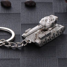 Llavero creativo para hombre, juego Popular WOT World Of Tanks, llavero colgante de tanque, cadena para hombre, regalo de recuerdos, anillo 2024 - compra barato