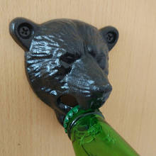 Cast Iron Beer Opener Wall Mounted Bear Teeth Bite Beer Glass Bottle Opener Soda Glass Cap Opener Kitchen Bar Tool Great Gifts 2024 - buy cheap