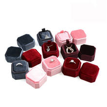 High-End Corduroy Proposal Ring Gift Box Jewelry Storage Box Necklace Pendant Collection Box 2024 - buy cheap