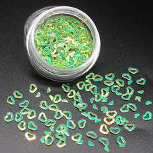 1Pcs DIY Light Green Hollow Sequins Nail Stone AB Color Rhinestone Irregular Beads Manicure For Nails Art Decorations Crystals 2024 - buy cheap