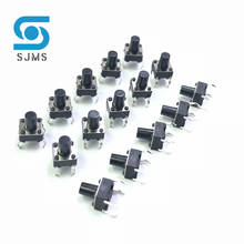 Sjms-botão interruptor tático, conjunto de botões táticos, 6x6x8mm, sensível ao toque, 20 peças 2024 - compre barato