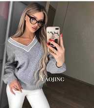 Blusas горячая Распродажа De Inverno Feminina распродажа, женский джемпер, свитер для женщин, ленивый ветер, осень и зима 2019, новый корейский женский свободный пуловер 2024 - купить недорого