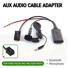 Adaptador de cabo receptor bluetooth aux com microfone para ford para foco mk2 mk3 para fiesta áudio aux unidade principal interface 2024 - compre barato