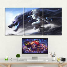 3pcs LOL Kindred Game Poster League of Legends Game Artwork Wall Paintings Canvas Art for Home Decor,Unframed 2024 - buy cheap