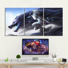 Póster de LOL Kindred Game League of Legends, obra de arte de juego, pinturas de pared, arte en lienzo para decoración del hogar, sin marco, 3 uds. 2024 - compra barato