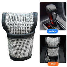 Car Gear Head Shift Knob Cover Bling Crystal Gear Shift Handle Auto Interior Accessories for most cars 2024 - buy cheap