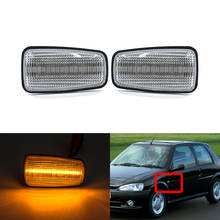 Luzes laterais de led para peugeot expert, 106 306 406 806 para citroen for fiat skoda 2024 - compre barato