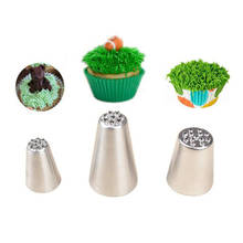 3Pc Stainless steel Cream Decoration Mouth Small Grass Shape Cake Nozzle Baking Mold Tools Icing Piping Nozzles Pastry Tips 2024 - buy cheap