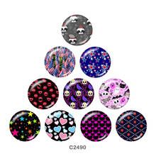 LOVE Halloween-cabujones redondos de cristal para hacer joyas, cabujones redondos de cristal de 12mm, 18mm, 20mm, 25mm, 30mm y 40mm, C2490 2024 - compra barato