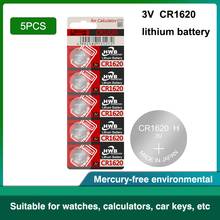 5Pcs For Eaxell CR1620 Button Cell Coin Batteries CR1620 Car Remote Control Electric Alarm 1620 ECR1620 DL1620 3V 2024 - buy cheap
