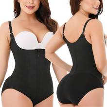 Black Waste Trainer Girdles Corset Bodysuit Strap Plus Size Women Postpartum Full Body Shaper Thong Seamless Tummy Shapewear 6XL 2024 - buy cheap