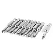 uxcell 10 Pcs Magnetic 50mm Long 1/4" Hex Shank 4mm PH1 Phillips Point Tip Power Driver Screwdriver Bits 2024 - buy cheap