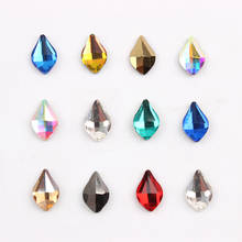 New Free shipping 5x8mm Nail Art Rhinestone Water Drop Pear  Design Glass Crystal 30pcs/100pcs Nail Art Decoration Accessories 2024 - buy cheap