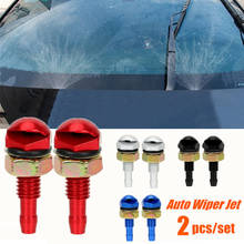 Front Windshield Water Sprayer Auto Wiper Jet Car Cleaning Fan-Shaped 2Pcs Car Accessories Universal Bonnet Washer Nozzle 2024 - buy cheap