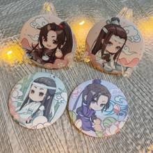 Insignia de Metal del gran maestro del cultivo demoníaco, broche de Anime, Pin, botón, Jiang Cheng Lan Wangji Wei Wuxian Lan Xichen 2024 - compra barato