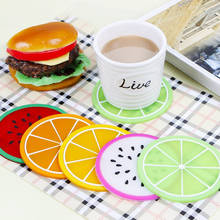 1 Pcs Fruit Shape Coaster Creative Cup Pads Silicone Insulation Mat Hot Drink Holder Kitchen Dining Bar Table Decoration 2024 - buy cheap