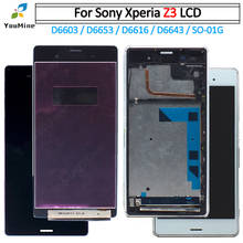 5.2" For SONY Xperia Z3 Display Touch Screen with Frame For SONY Z3 LCD Single / Dual D6603 D6633 D6653 L55T Screen 2024 - buy cheap