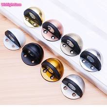 Stainless Steel Rubber Magnetic Door Stopper Non Punching Sticker Hidden Door Holders Floor Mounted Nail-free Door Stops 2024 - buy cheap