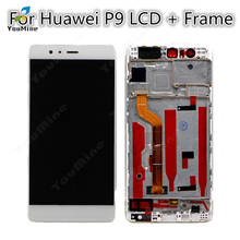 5.2 Inch AAA Quality LCD +Frame For HUAWEI P9 Lcd Display Screen For HUAWEI P9 EVA-L09 EVA-L19 Digiziter Assembly 2024 - buy cheap