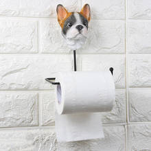 Suporte de toalha de papel higiênico, suporte de resina gancho de rolo, bandeja sanitária de cachorro, caixa de tecido de cozinha banheiro, livre de perfuração 2024 - compre barato