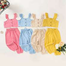 Toddler Infant Kids Baby Girl Clothes T-shirt Top Pants Outfit Sets Tracksuit 1-6Y 2024 - buy cheap