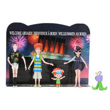 Figuras de acción de Transylvania 3 para niños, 4 unids/set/set, colección de modelos de juguetes, regalos de vacaciones familiares para niños, regalo de Navidad 2024 - compra barato