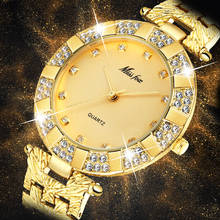 Relógio de pulso feminino luxuoso com diamantes, fashion casual para mulheres, de quartzo 2024 - compre barato