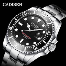 CADISEN Japan Mechanical Movement Watch Men 100M Waterproof Top Brand Automatic Watch Ceramics Business Sport Relogio Masculino 2024 - buy cheap