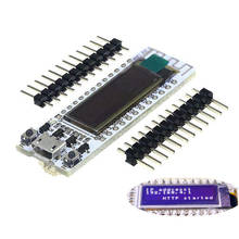 Комплект ESP8266 с органическим светодиодом и Wi-Fi, 0,91 дюйма, синий светодиодный дисплей, плата разработки Интернета CP2014 для Arduino ESP8266 NodeMCU 2024 - купить недорого
