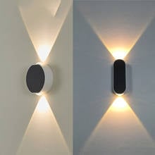 Luz LED de pared minimalista para mejorar el hogar, accesorio de iluminación interior, lámpara de aluminio montada en la pared, AC85V-265V, 6W 2024 - compra barato