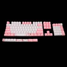 PBT Cherry Blossom Keycap Mechanical Keyboard Keycaps Dye-Sublimation Keycap 2024 - buy cheap