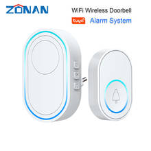 ZONAN DB11 WiFi Doorbell Home Security Alarm Wireless Smart Doorbell LED light 58 songs Multi-purpose Waterproof Touch Button 2024 - buy cheap