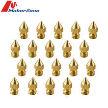 20 PCS/Lot MK8 Brass Nozzle 0.2mm/0.3mm/0.4mm/0.5mm Nozzle For 1.75mm MK8 CR10 CR10S 3D Printer Accessories 2024 - buy cheap