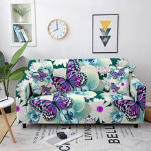 Funda de sofá con estampado de mariposa para el hogar, muebles de sala de estar, sillón seccional en forma de L, 1/2/3/4 plazas 2024 - compra barato