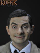 Figura de cabeza de hombre escala 1:6, Mr Bean realista, juguete de colección para figura de acción de 12" 2024 - compra barato