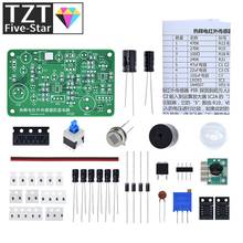 Sensor infrarrojo piroeléctrico con sensor de detección de cuerpo humano, alarma antirrobo, kit electrónico, principio electrónico, HC-SR501 de estudio para estudiantes 2024 - compra barato