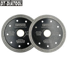 DT-DIATOOL 2pcs Diameter 115mm/4.5" Hot-pressed Diamond Cutting Disc Mesh Turbo Rim Segment Saw Blade Tile Ceramic Marble Blade 2024 - buy cheap