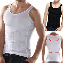 Sexy Men Slim Body Shaper Slimming Tummy Control Tummy Belly Fatty Underwear Vest Body Shape T Shirt Corset Shapewear Plus Size 2024 - buy cheap