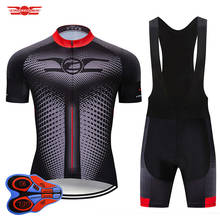 Комплект одежды для велоспорта, комплект одежды для езды на велосипеде, цвет черный, красный, для горных велосипедов, одежда для велоспорта 2024 - купить недорого
