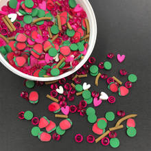 50g Mixed Rhinestone DIY Fluffy Supplies Strawberry Litchi Polymer Slice Crystal Mud Fake Sprinkles for Slime Filler Accessories 2024 - buy cheap