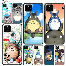 Cute Totoro for Google Pixel 5 Pixel 4a 5G Pixel 4a Pixel 4 Pixel 4 XL Silicone Soft Black Phone Case Cover 2024 - buy cheap