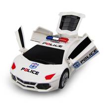 Bump & Go Electric Police Car Live Action Deformation Toy with Lights and Sounds for Boys Girls Kids 2024 - buy cheap