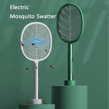 Electric Mosquito Swatter With Purple Lamp USB 1200mAh Rechargeable Bug Zapper Summer Fly Swatter Trap Home Bug Insect Racket 2024 - buy cheap