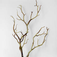 Dried Tree Home Decor Peacock Coral Branches Plastic Artificial Plants Wedding Decoration STTA889 2024 - buy cheap