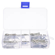 175pcs Split Pins Cotter Fixings Assorted Sizes Zinc Plated Steel Hard Case Link Split Cotter Pin with Box 1.3mm-2.2mm 2024 - buy cheap