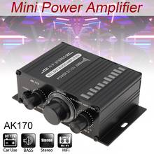 Ak170 2x20w amplificador de potência áudio karaoke amplificador de teatro em casa 2 canais bluetooth-compatibleclass d amplificador usb/sd 2024 - compre barato