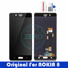 Оригинальный экран для Nokia 8 ЖК-дисплей Сенсорная панель 5,3 "для Nokia8 ЖК-дигитайзер в сборе Запасные Запчасти для ремонта 2024 - купить недорого