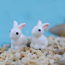 10 Pcs Miniature Mini Rabbit Resin Garden Fairy Ornament Flower Plant Pot Home Figurine Animal Decor WXV Sale 2024 - buy cheap