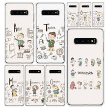 Bonito profissão professor caso do telefone capa para samsung galaxy s20 ultra s10e nota 10 9 8 s9 s8 s7 s6 j4 j6 j8 plus lite + capa 2024 - compre barato