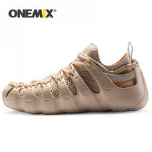Onemix marca original sapatos esportivos casuais para homens correndo luz ao ar livre sapatos de caminhada tênis jogging viagem meias sapatos 2024 - compre barato